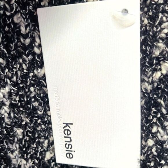 Kensie Black Combo CottonTweed Sweater Vest XS - Picture 8 of 10